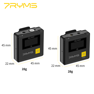7RYMS iRay DW20 (B) 2.4G Zweikanal-Funkmikrofon für VIdeo-Aufnahmen Live-Interview - Product Image 3