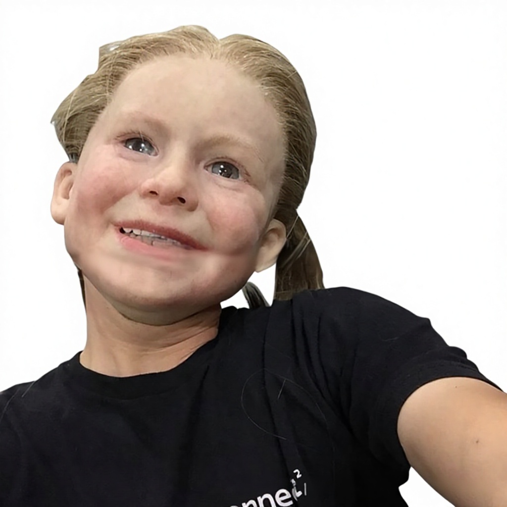 Couleur de peau de petite fille blonde