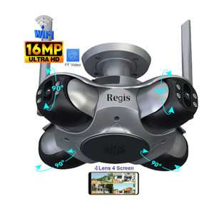 Regis 16MP 4-PTZ Ứng Dụng Không Dây Ngoài Trời IP CCTV Camera 360 ° Xoay 4-Ống Kính 4-Màn Hình An Ninh Tầm Nhìn Ban Đêm Đám Mây Được Xây Dựng Trong Còi Báo Động - Product Image 1