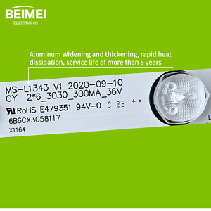 <strong>Led</strong> Light Strip MS-L1074 MS-L2202 MS-L1343 Tv <strong>Led</strong> Backlight for Universal Light bar 32 Inches 6LED 6V 2pcs/set <strong>Led</strong> Stripes - Product Image 4