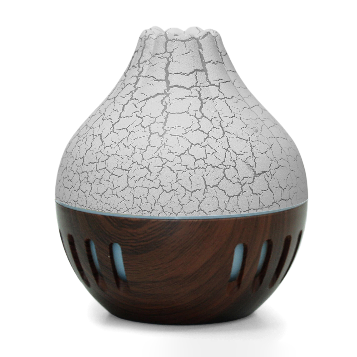 B + Blanc + Grain de bois foncé