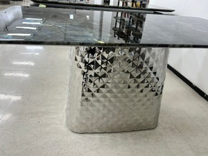 Mesa de comedor de mármol de gama alta con placa de roca rectangular de estilo italiano de nuevo diseño - Product Image 4