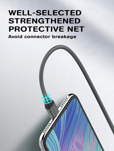 EMY MY732 TPE Durable USB <strong>Cable</strong> Braided Wires Mobile 2.4A Fast Charging Transmission USB C Communication Data <strong>Cables</strong> - Product Image 2
