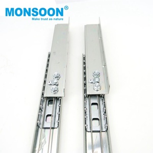 Furnitur dengan mekanisme meja perpanangan baja gulung dingin bantalan bola ekstensi meja makan campuran logam Slide untuk meja - Product Image 5