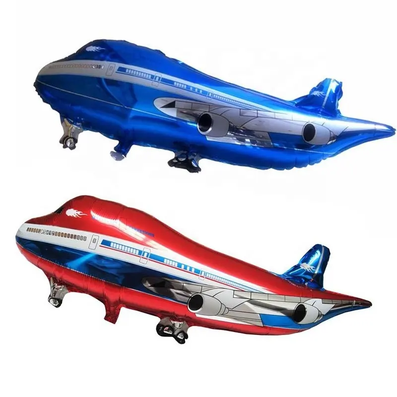 ホットスタイルバルーンプレーン子供用フライング玩具ヘリウム航空機アルミニウムフィルム卸売エアフォイルバルーン工場販売