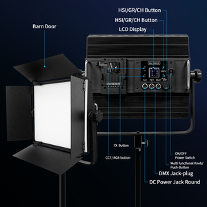 Yidoblo GL-1200C professionale luce di uscita continua sottile Wireless DMX telecomando led 120w rgb pannello - Product Image 5