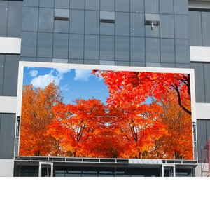 Instalación fija impermeable IP68 señalización de publicidad digital 7000NITs superbrillante P5 edificio al aire libre pantalla led - Product Image 1