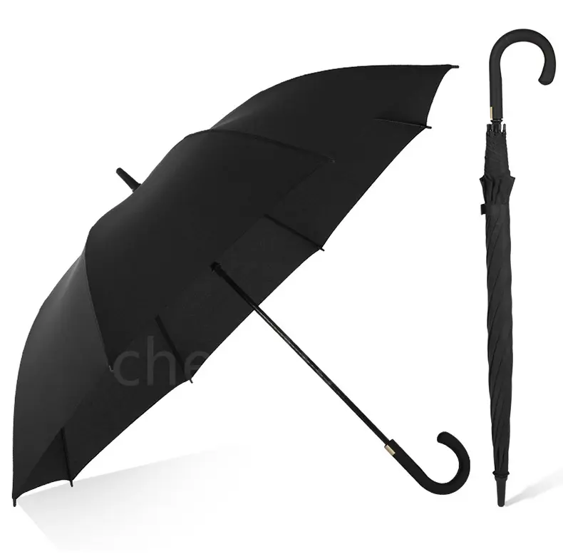 Regenschirm mit Schulter gurt schwarz gelb Niesels tab Stahls chaft China 16k Golf