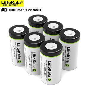 Litokala d בגודל 10000mah קיבולת ענקית nimmh nimh סוללות עבור חימום מים סוללות ליתיום גליליות