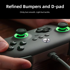 8bitdo Ultimate C สำหรับ Xbox Series x/s เอฟเฟกต์ห้องโถงแบบสั่นหนึ่งจอยเกมพร้อมการ์ดผ่านเกม RGB แบบมีสายควบคุมเกมที่มีน้ำหนักเบา - Product Image 3
