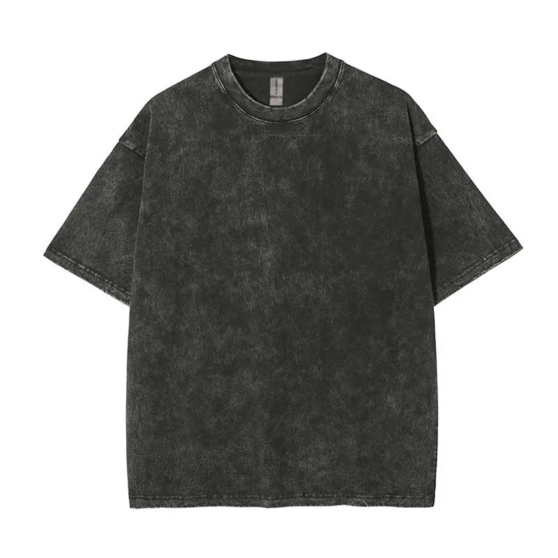 Maglietta Vintage di alta qualità printing100% cotone camicie semplici Streetwear t-shirt da uomo oversize