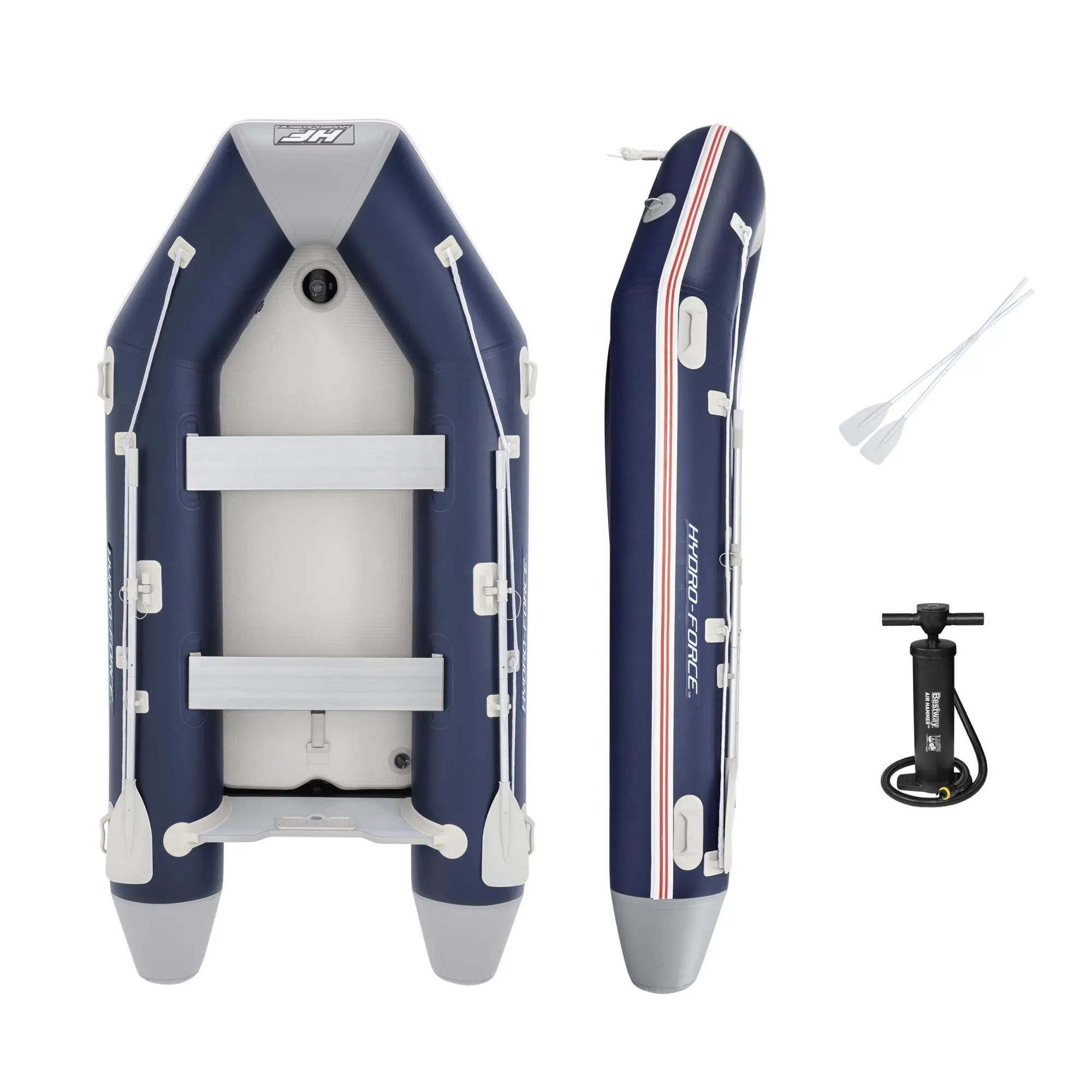 Bestway 65049 MIROVIA 프로 보트 PVC 폭행 보트 풍선 Dinghy 보트 알루미늄 바닥