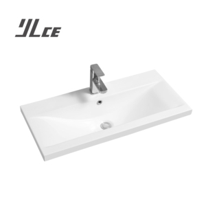 高品质现代风格矩形设计白色陶瓷洗手盆水槽 - Product Image 1