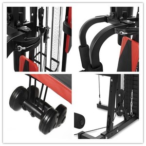 Çok fonksiyonlu istasyon Fitness egzersiz ev için spor salonu ekipmanları tezgah makinesi Squat el ağırlıkları Set çekin oturmak egzersiz eğitimi - Product Image 4