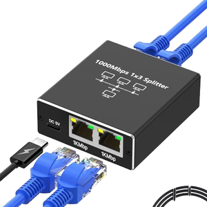 1/2 Gigabit <strong>Network</strong> Splitter with POE <strong>Function</strong> Expander Switch for <strong>Computer</strong> <strong>Network</strong> Cable