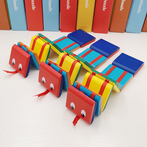 Stokta komik klasik sihirli katlanır eğitim renkli ahşap bloklar Fidget oyuncak Montessori ahşap jacob merdiven oyuncak - Product Image 2