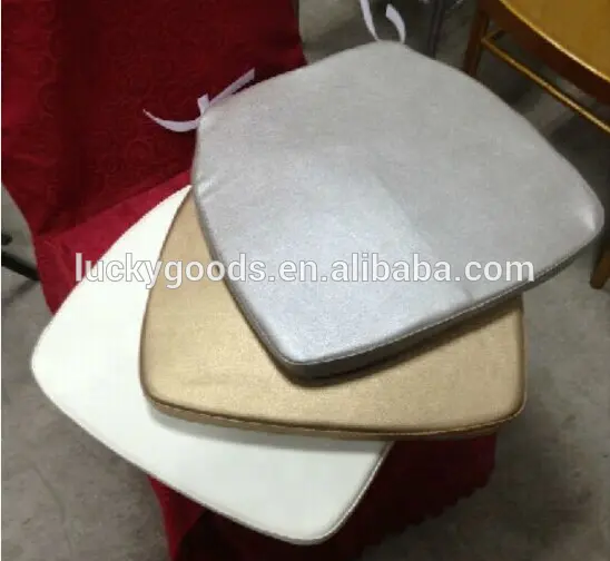 LCS003 Großhandel hochwertige weiße Sitzkissen für Chiavari Stuhl