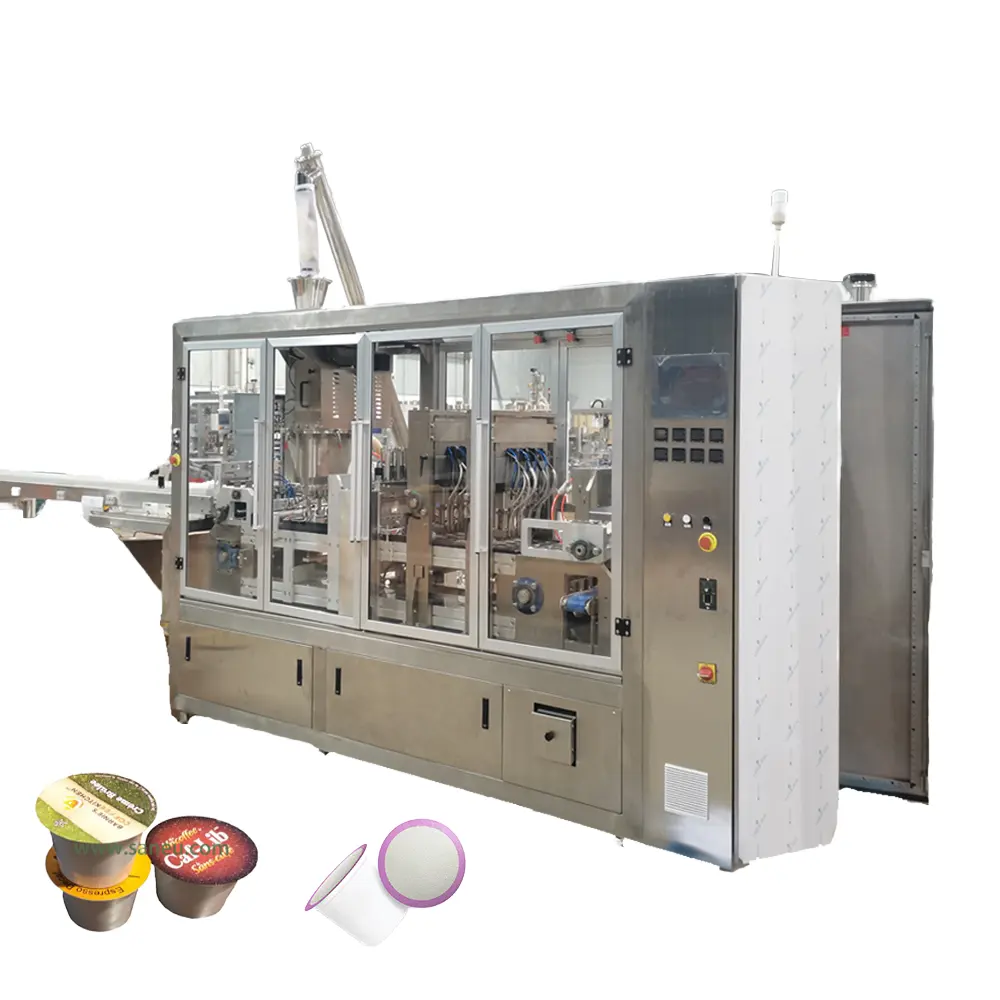 Máquina de envasado automático multifuncional Máquina de llenado y envasado de cápsulas de café para taza K y Nespresso Capsul
