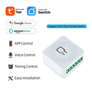 Zigbee wireless remote control mini Power Monitor switch tuya google smart home automation modulo luce fai da te - Product Image 5