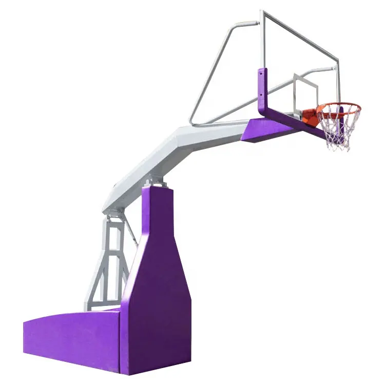 Anillo de aro de baloncesto al aire libre personalizado de 10 pies de altura Soportes portería de baloncesto profesional con tablero trasero