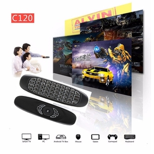 C120 Air Maus wiederaufladbar mit Akku Mini Tastatur 2.4G kabellose Android TV Box Mini-PC mit voller Tastatur Fernsteuerung C120 - Product Image 3