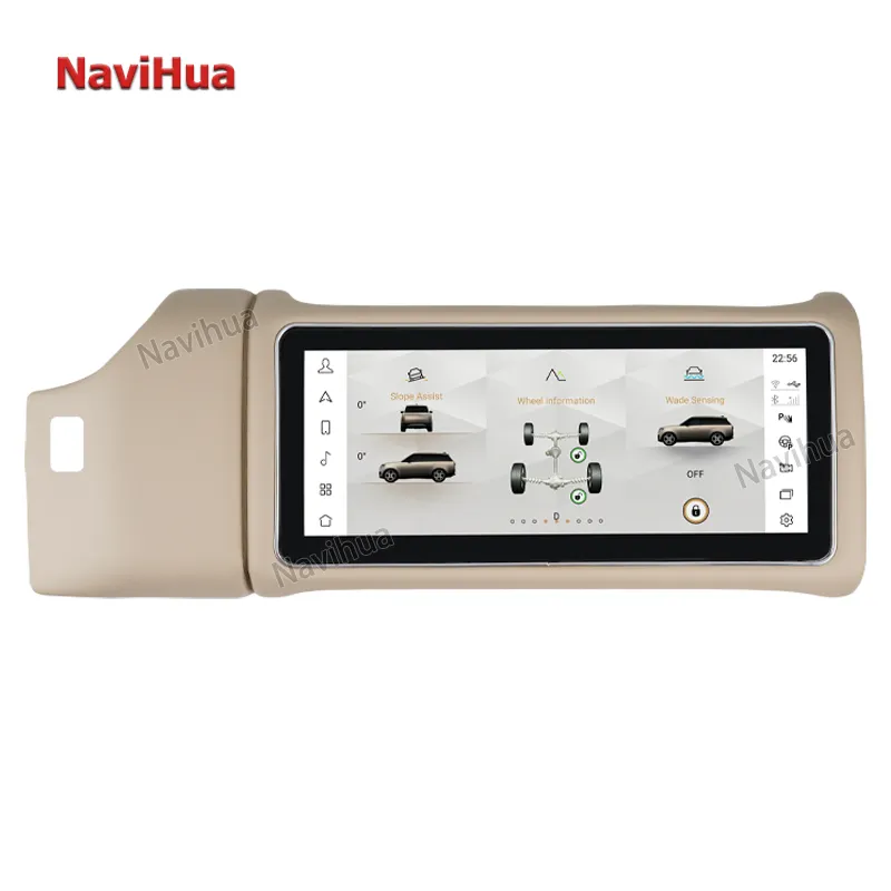 Navihua 12.3Inch Mới Nhất Android Đơn Vị Đầu Sản Phẩm Cho Land Rover Phạm Vi Rover Thể Thao L494 Phụ Kiện Ban Chỉ Đạo Bánh Xe Nâng Cấp