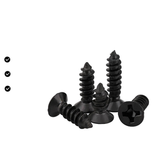 Black KA Phillips Flat Head Steel Self-Tapping <strong>Screws</strong> <strong>M1</strong> M2 M2.3 M3 Black Oxide Finish Metric Measurement for Electronic Small - Product Image 6