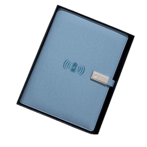 Power Bank Notebook A5 Notebook de carga inalámbrica set de regalo de negocios personalizado con disco U notebook con logotipo personalizado - Product Image 3