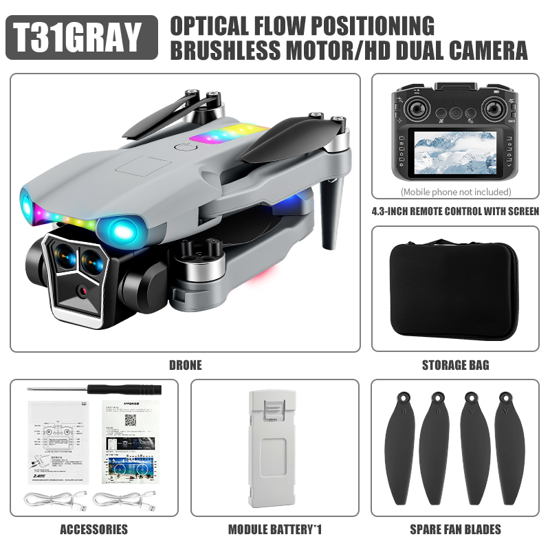 FlytecRC-T31 Grey/4.3-inch screen/Single battery
