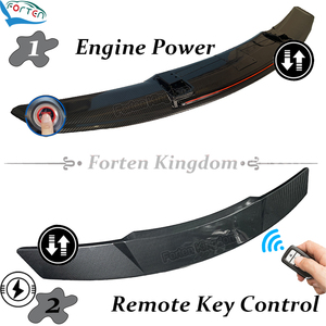 Carbon FIber Spoiler Automatic up Down Universal Rear <strong>Trunk</strong> Tail Boot Car Spoiler Wing for <strong>Sedan</strong> Coupe Engine Remote Key Control - Product Image 2