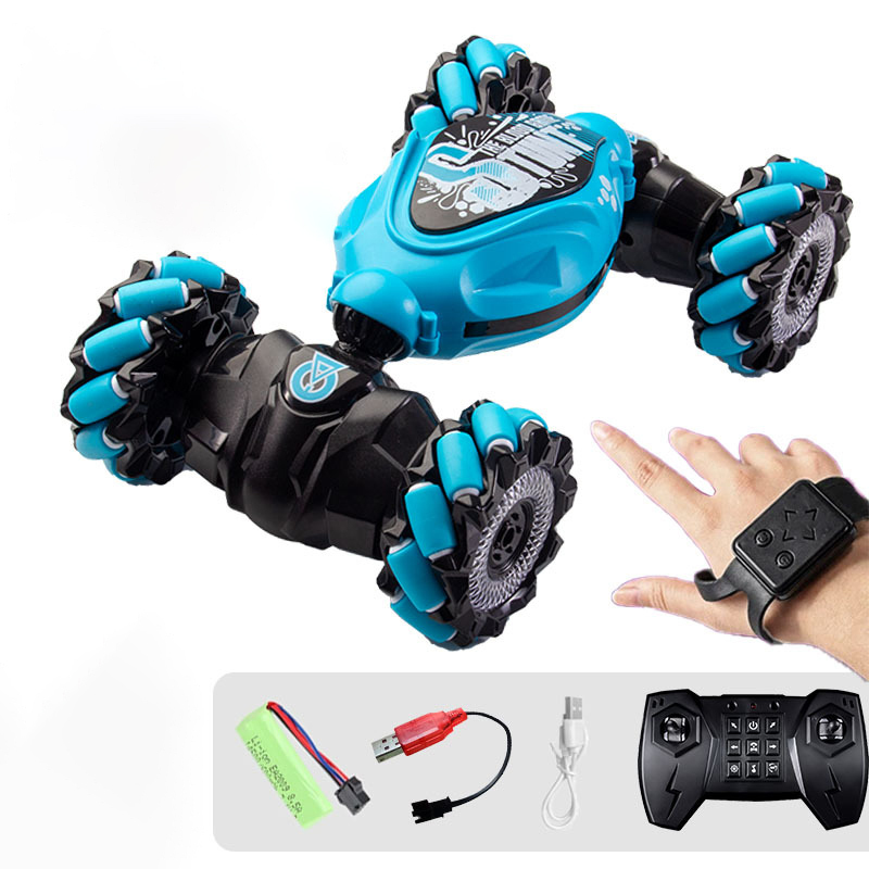 Reloj de control dual de la rueda de deriva versión de carga azul