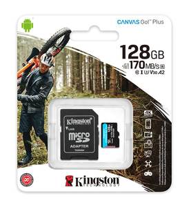 Original Kingston Canvas Go! Plus Micro SD-Karte 128GB Speicher karte 64GB Class10 U3 A2 V30 Tf-Karte 256GB 512GB Für Telefon