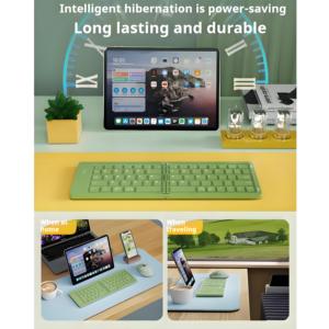 67 Keys <strong>Mini</strong> Folding <strong>Bluetooth</strong> <strong>Keyboard</strong> Tablet Wireless Phone Laptop Office Universal Portable Small Ultrathin <strong>Keyboard</strong>