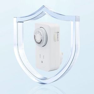 Interruttore di controllo del tempo di alimentazione della presa di temporizzazione meccanica Standard per 24 ore Timer meccanico a ciclo automatico - Product Image 3