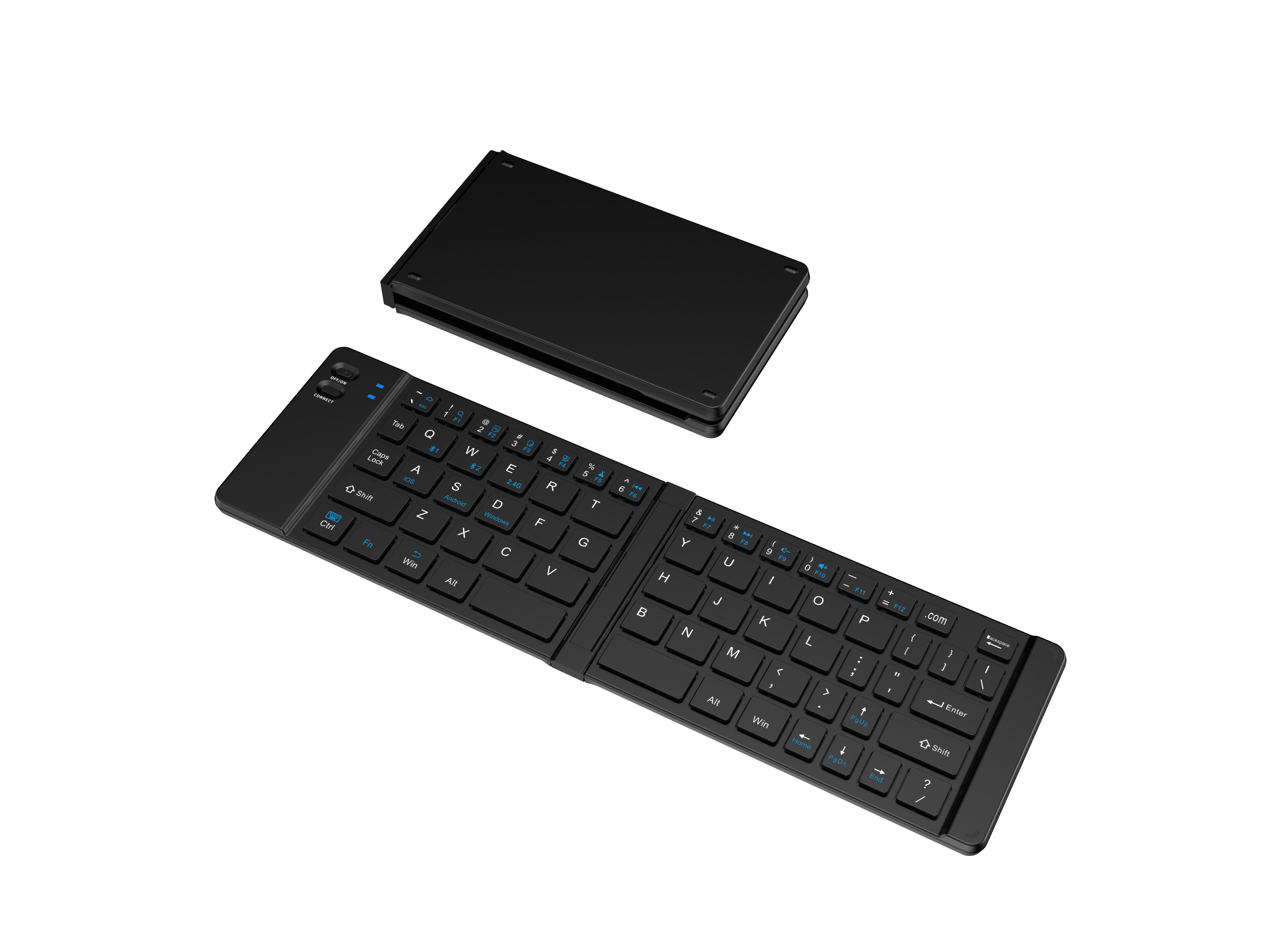 Black three-mode keyboard and mouse set