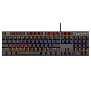 在庫ありRGBキーボードメカニカルキーボード104キー9つの異なるモードLED照明有線メカニカルキーボード - Product Image 1