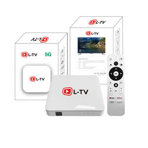 L-TVカスタムセットトップテレビボックスメディアプレーヤークアッドコア2.4G5GデュアルWIFI 4K Androidテレビボックス (無料プログラム付き) - Product Image 6
