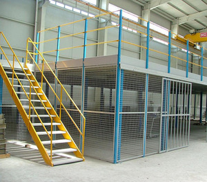Sistema de estantería de suelo de acero Q235B, diseño de varios niveles, almacén - Product Image 5