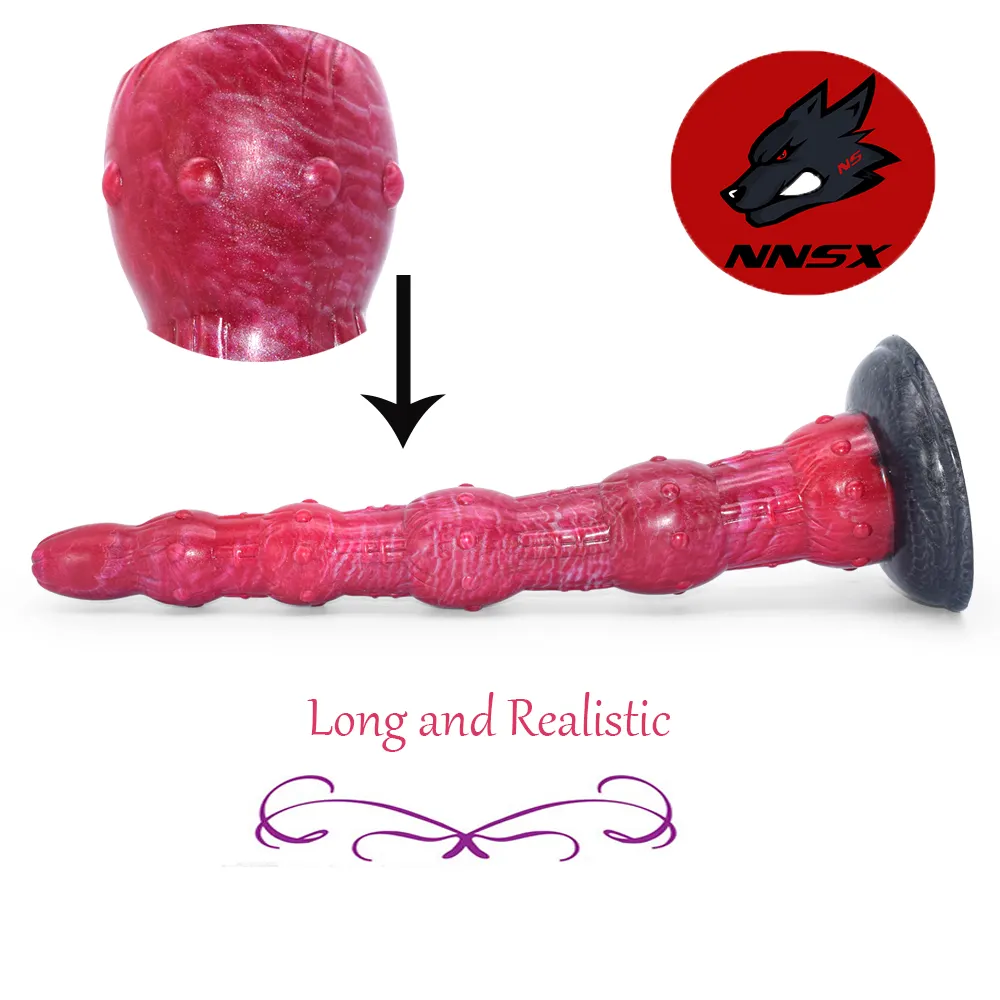 Dildos de silicone nnsx para adultos, brinquedo sexual super longo e único para uso peniano