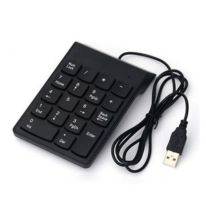USB cablato Mini tastiera numerica universale tastiere numeriche per Laptop Desktop Keycap PC Computer Numpad 18 tasti tastiere