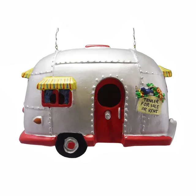 All'ingrosso hot camper birdhouse airstream style home decor yard garden portico patio country outdoor bird house