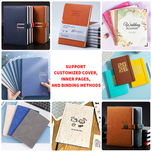 Cahier en cuir souple A5 personnalisé nouveau style Cahier en cuir au design simple Cahier de planificateur personnalisé pour les écoliers - Product Image 5