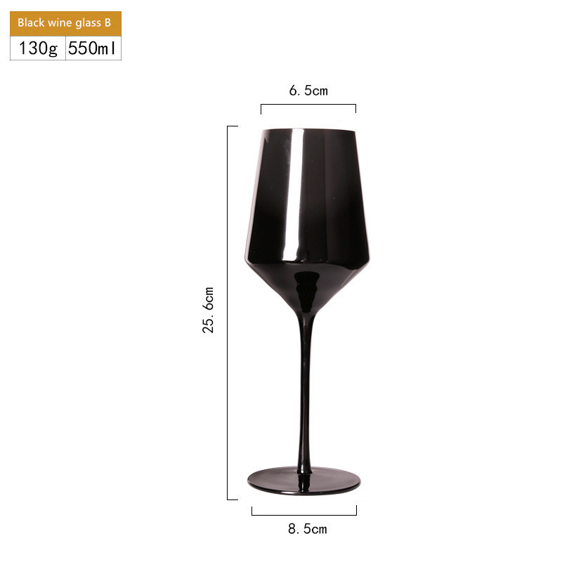 Verres à vin noirs B