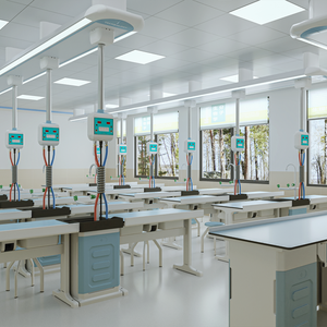 Banchi di laboratorio scolastico, banchi e sedie da laboratorio di biologia, attrezzature di laboratorio di fisica - Product Image 4