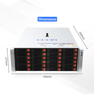 SV3-R424-6E24S 4U แร็ค hotswap 3.5 ''24 Bay แชสซีเซิร์ฟเวอร์12Gbps SAS + SATA Expander backplane รองรับการปรับแต่ง - Product Image 4
