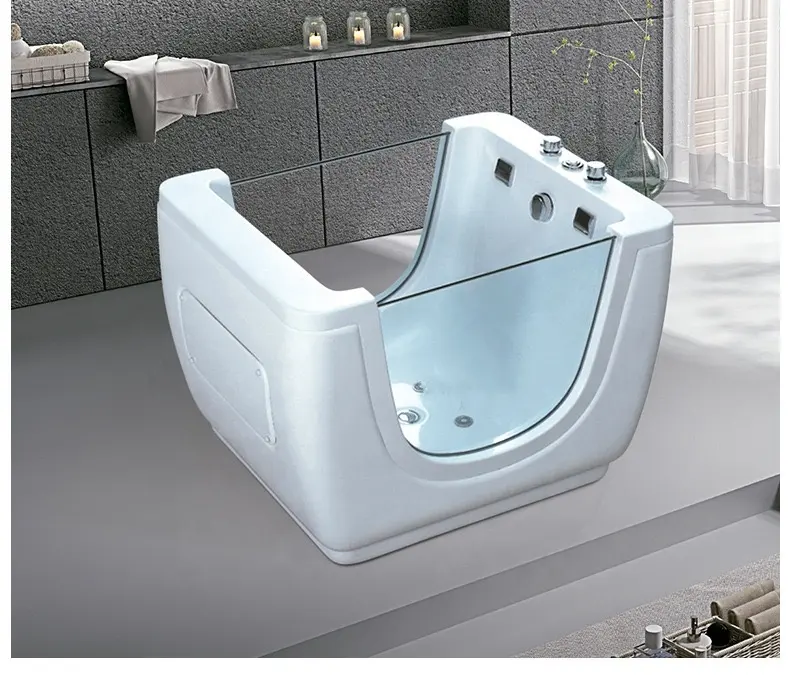 メーカーベストチャイルド自立型アクリルワールプールエアジェットマッサージ浴槽ベビーバスタブ