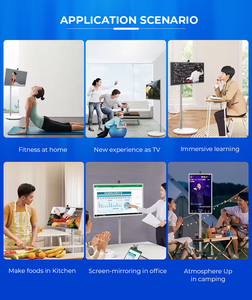 21.5 pollici senza fili Smart portatile Tv Android sistema di interni capacitivo Display Lcd Touch con supporto Mobile