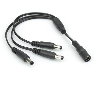 工場でカスタマイズされたDC5.5X2.5 1〜3スプリッターアダプターケーブル22AWG電源コード (DCプラグ付き) - Product Image 2
