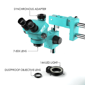 RF4定制厂家直销低价Rf7050tvw双臂显微镜7-50x三目显微镜