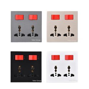 Presa di alimentazione multifunzione a sei fori a doppio interruttore presa a muro 10A-16A presa domestica - Product Image 1